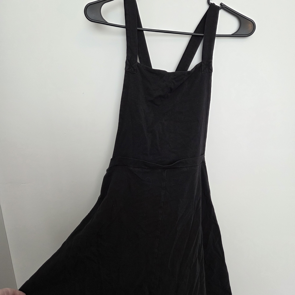 ASOS Black Pinafore Dress